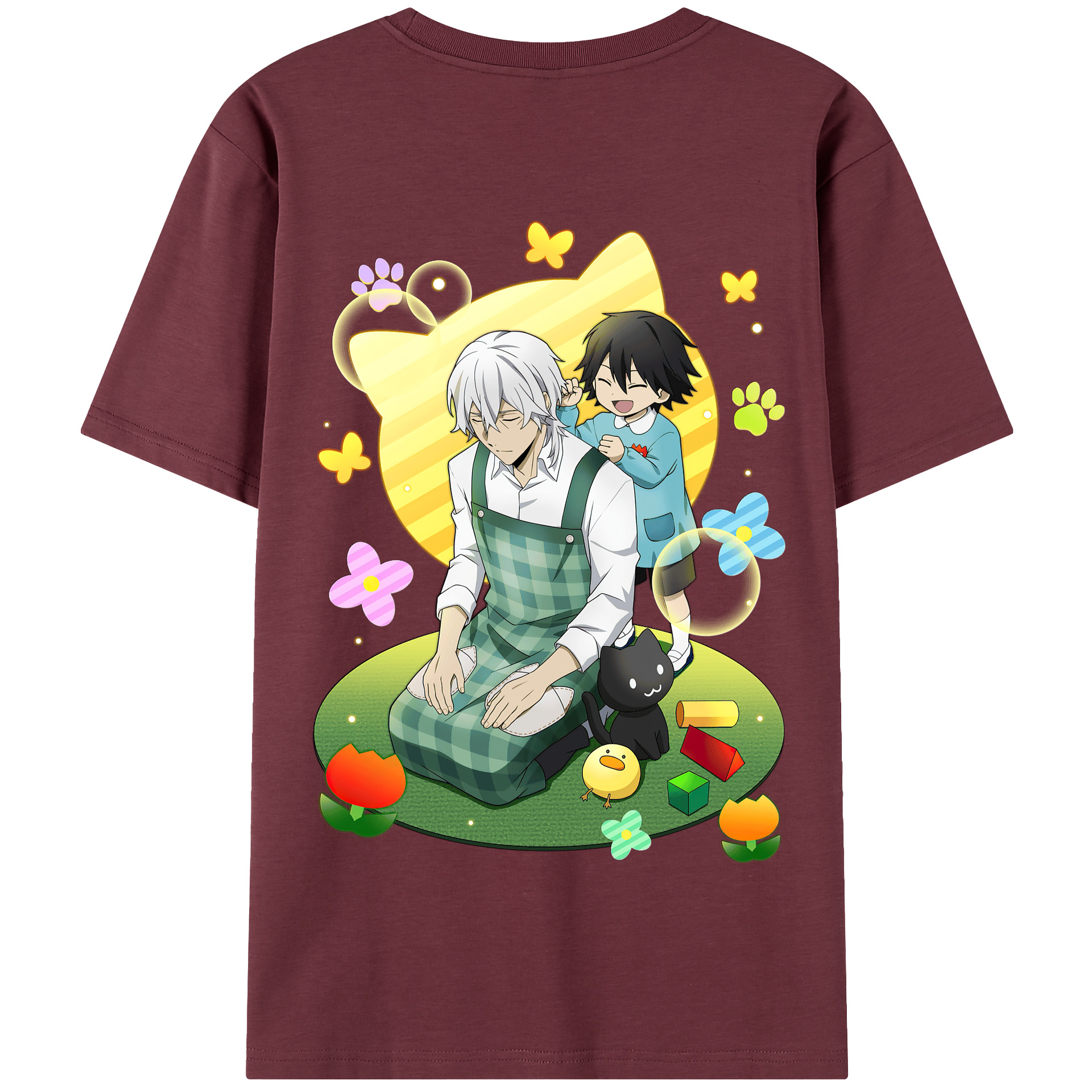 （画像用） 文豪ストレイドッグス Bungo Stray Dogs 綿100％半袖Tシャツ（背面プリント）